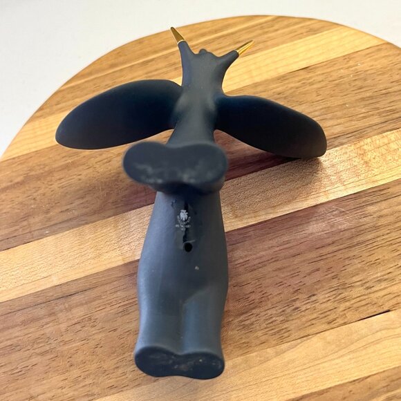 Very Rare Hollóháza Porcelain Specially Crafted & Hand-Painted Elephant Figurine - Picture 5 of 16